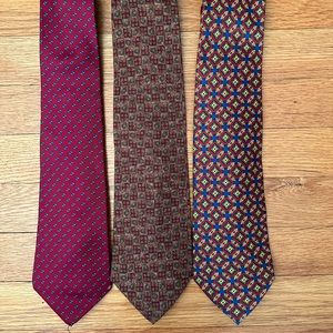 Set of 3 vintage designer ties